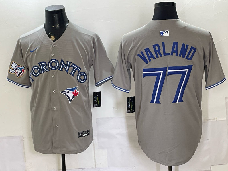 Men 2026 Toronto Blue Jays #77 Varland grey Game Nike MLB Jersey 0715003